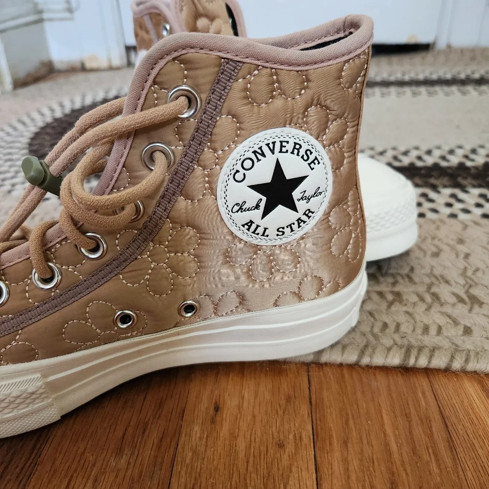 Converse Tan High-Top Sneakers